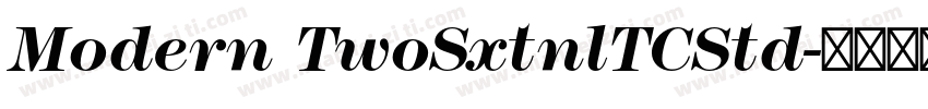 Modern TwoSxtnlTCStd字体转换